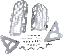 DEVOL Radiator Guards - Brushed Aluminum - Kawasaki 0101-2512