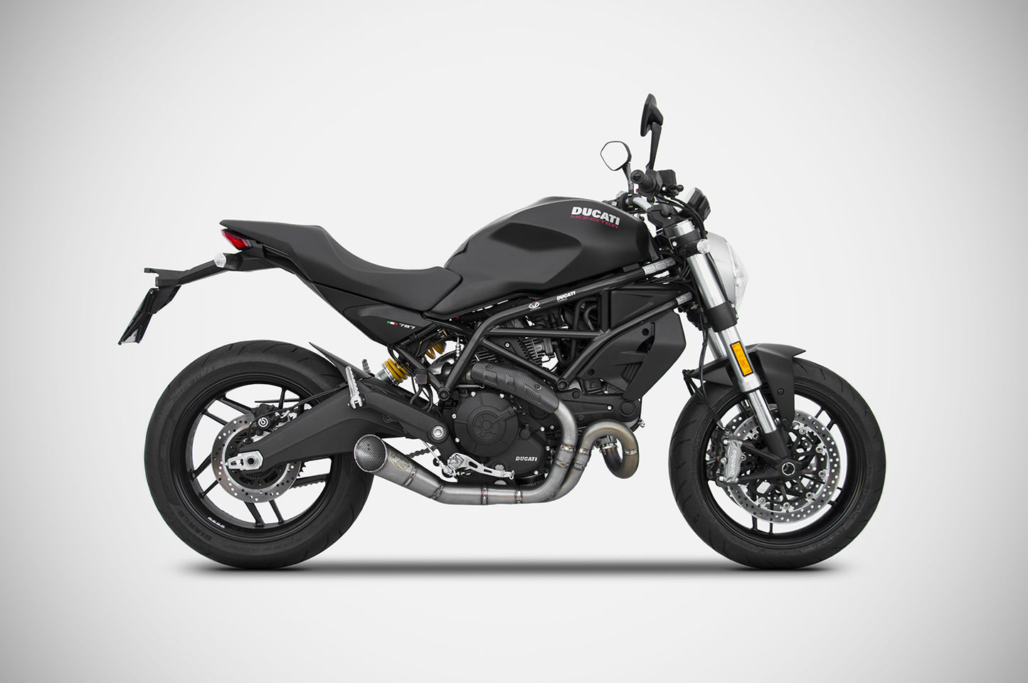 ZARD Full 2>1 Conical Full Exhaust system for Ducati Monster 797