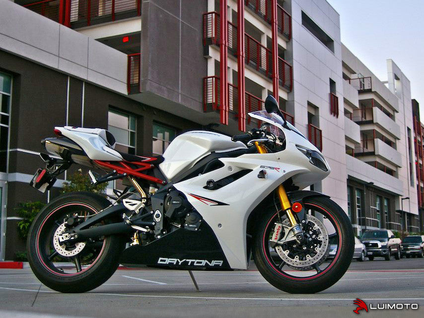 LUIMOTO (Sport) Rider Seat Covers for the Triumph DAYTONA 675 (06-12)
