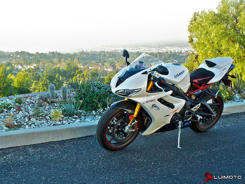 LUIMOTO (Sport) Rider Seat Covers for the Triumph DAYTONA 675 (06-12)