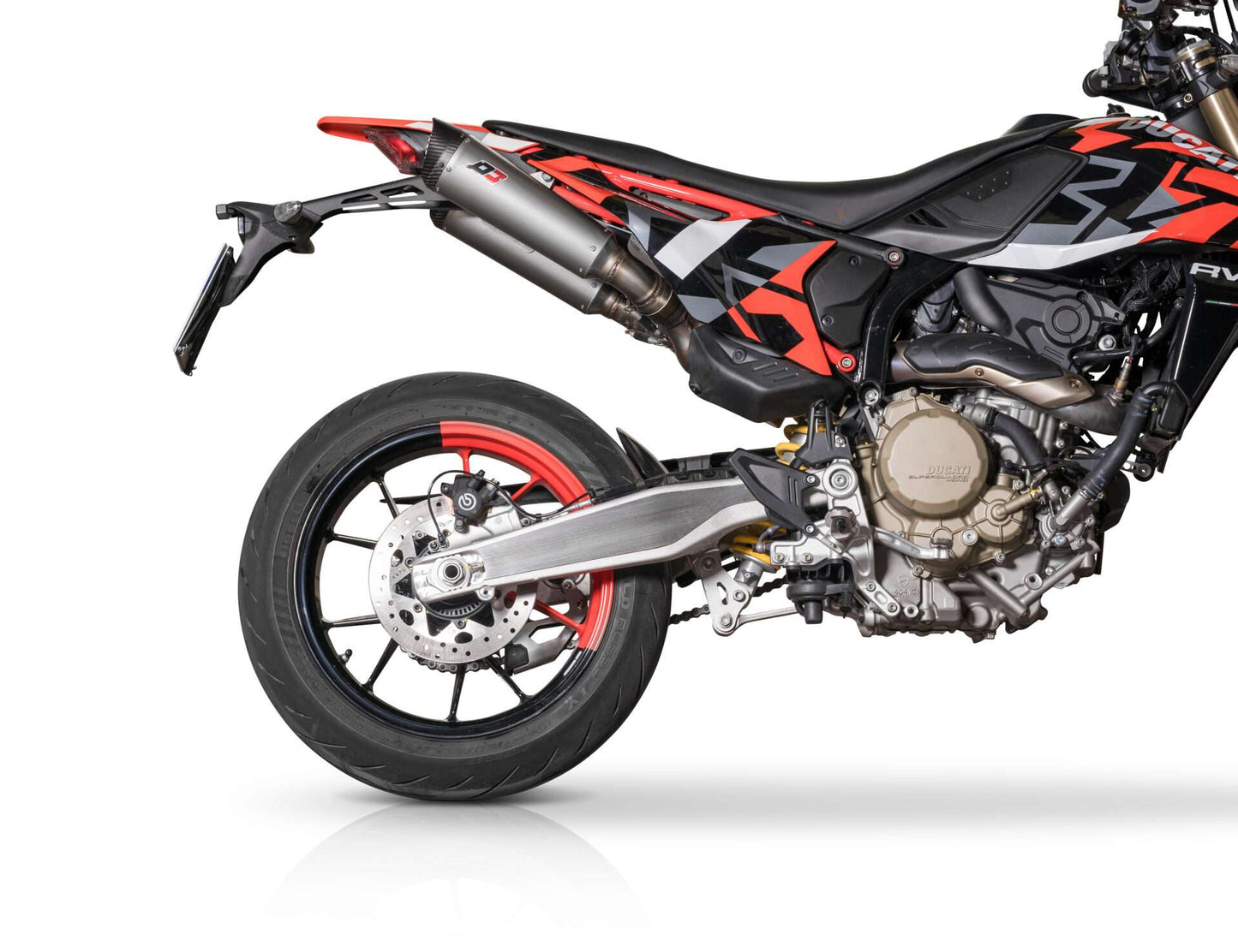 QD Exhaust Dual TRI-CONE Titanium Slip-ons for the DUCATI HYPERMOTARD 698 MONO