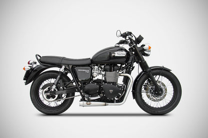 ZARD 2>2 Full SHORT CONICAL Exhaust for Triumph Bonneville