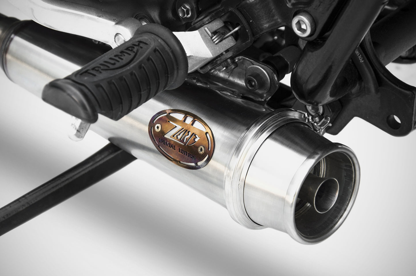 ZARD 2>2 Full SHORT CONICAL Exhaust for Triumph Bonneville