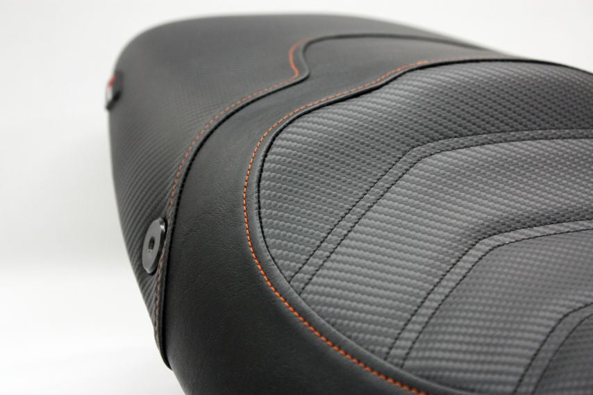LUIMOTO (Cafe Line) Rider Seat Covers for the Triumph SPEED TRIPLE (08-10)