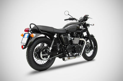 ZARD 2>2 Full SHORT CONICAL Exhaust for Triumph Bonneville