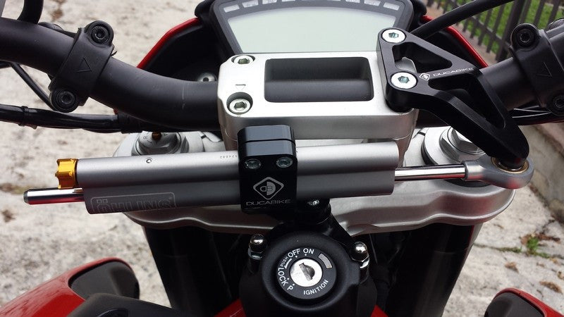 DBK Special Parts (Ducabike) Steering Damper Mount for the Ducati Hypermotard 1100/1100 Evo