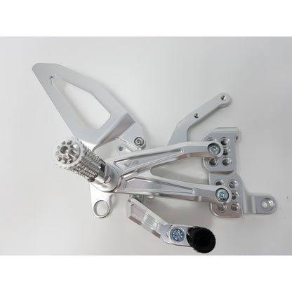 CNC Racing RPS Adjustable Rearset for the Ducati Panigale V4 / S / Speciale / R - Aluminum Heel Guards