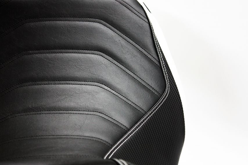 LUIMOTO (Cafe Line) Rider Seat Covers for the Triumph SPEED TRIPLE (11-15)