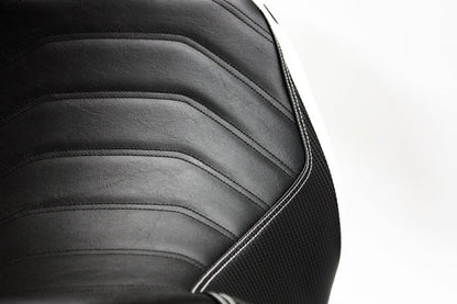 LUIMOTO (Cafe Line) Rider Seat Covers for the Triumph SPEED TRIPLE (11-15)
