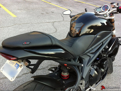 LUIMOTO (Cafe Line) Rider Seat Covers for the Triumph SPEED TRIPLE (11-15)
