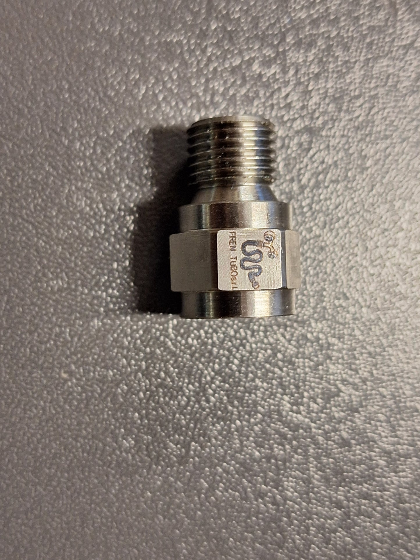Fren Tubo Titanium, Aluminum, or Stainless M10x1.0 to (Staubli) Quick Discconect Coupler Adapter