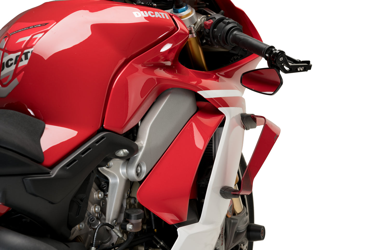 PUIG Downforce Race Side Spoilers (Winglets) for the Ducati Panigale V4 /S (18-19), V2 (20-24) and Supersport 950 (2021+)