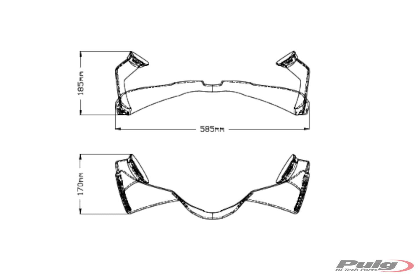 PUIG GP Frontal Spoiler Kit (Winglets) for the Honda CBR1000RR-R / SP (2020+)