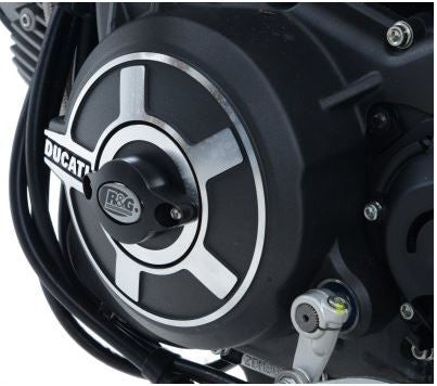 R&G Racing Engine Case Slider LHS only  brushed aluminium Ducati Scrambler