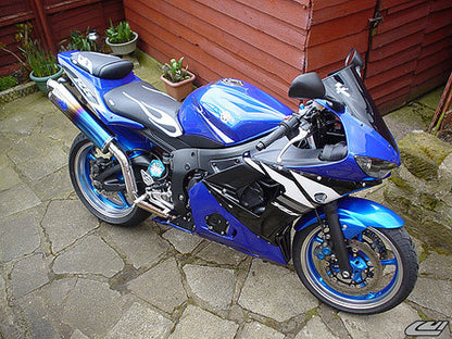 LUIMOTO (Flame Edition) Rider Seat Covers for the YAMAHA YZF-R6 (03-05) and YZF-R6S (06-09)