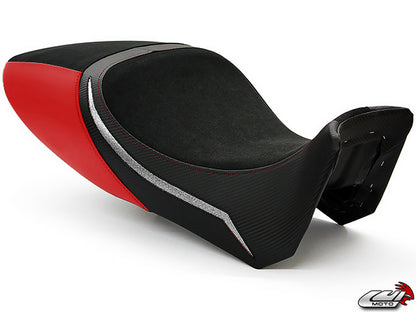 LUIMOTO Team Italia Seat Cover for the DUCATI DIAVEL (11-14) - Fits Touring Seat and Diavel Strada
