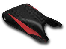 LUIMOTO (Raven Edition) Rider Seat Covers for the YAMAHA YZF-R6 (03-05) and YZF-R6S (06-09)