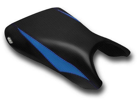LUIMOTO (Raven Edition) Rider Seat Covers for the YAMAHA YZF-R6 (03-05) and YZF-R6S (06-09)