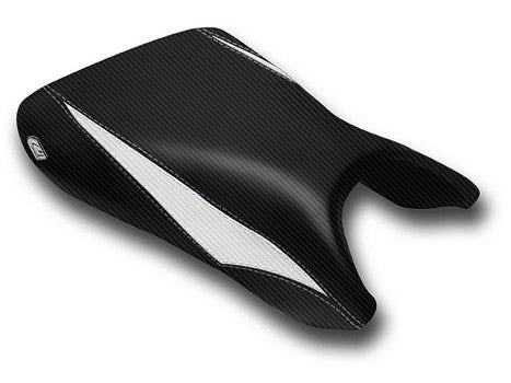 LUIMOTO (Raven Edition) Rider Seat Covers for the YAMAHA YZF-R6 (03-05) and YZF-R6S (06-09)