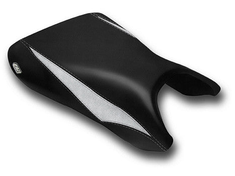 LUIMOTO (Raven Edition) Rider Seat Covers for the YAMAHA YZF-R6 (03-05) and YZF-R6S (06-09)