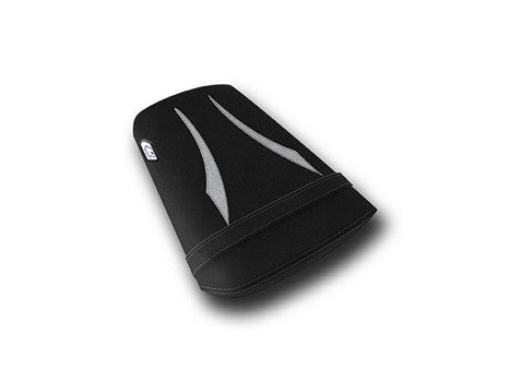 LUIMOTO (Raven Edition) Passenger Seat Covers for the YAMAHA YZF-R6 (03-05) and YZF-R6S (06-09)