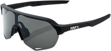 100% S2 Sunglasses - Soft Tact Black - Smoke Lens 60006-00000