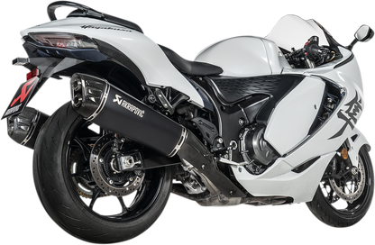 AKRAPOVIC Slip-On Series Muffler - Titanium/Carbon Fiber - Black S-S13SO4-HRAATBL