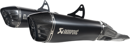 AKRAPOVIC Slip-On Series Muffler - Titanium/Carbon Fiber - Black S-S13SO4-HRAATBL