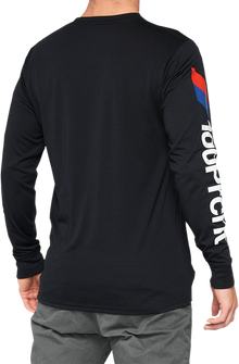 100% Aster Tech T-Shirt - Long-Sleeve - Black - Small 35029-001-10