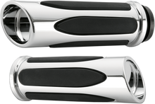 ARLEN NESS Deep Cut Comfort Series Grips - Cable - Chrome 07-050
