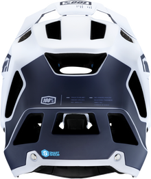 100% Trajecta Helmet - Fidlock - Black/White - Large 80003-00007