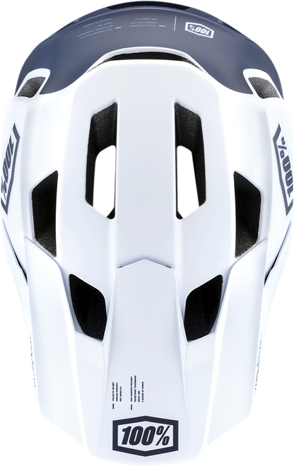 100% Trajecta Helmet - Fidlock - Black/White - Large 80003-00007