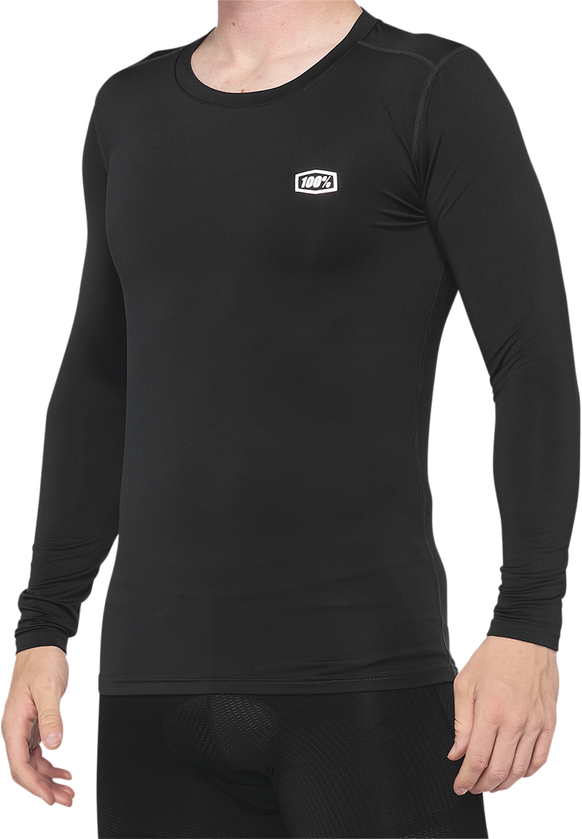 100% Basecamp Long-Sleeve Base Layer - Black - Small 40045-00000