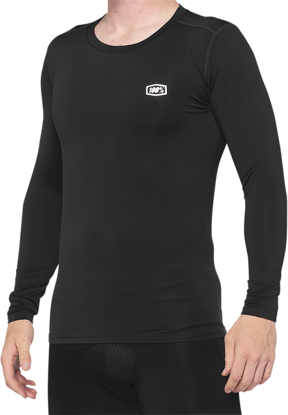 100% Basecamp Long-Sleeve Base Layer - Black - Small 40045-00000