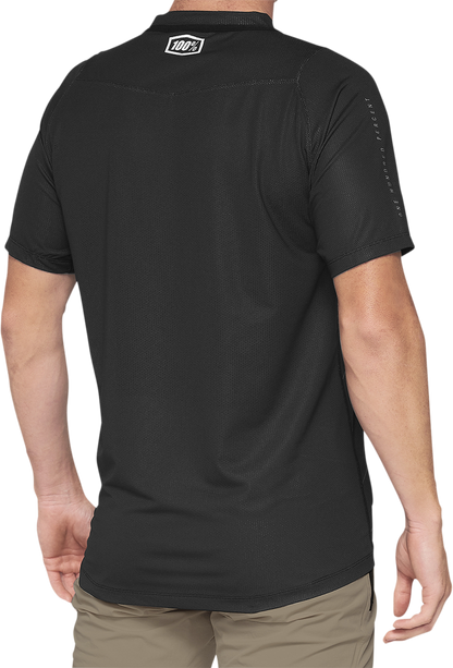 100% Celium Short-Sleeve Jersey - Dark Gray/Black - Small 41204-290-10