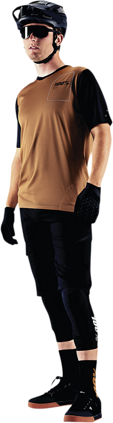 100% Ridecamp Short-Sleeve Jersey - Terracotta/Black - XL 40027-00018