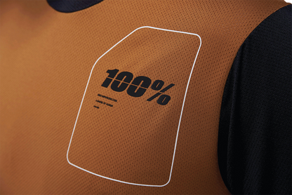 100% Ridecamp Short-Sleeve Jersey - Terracotta/Black - Small 40027-00015