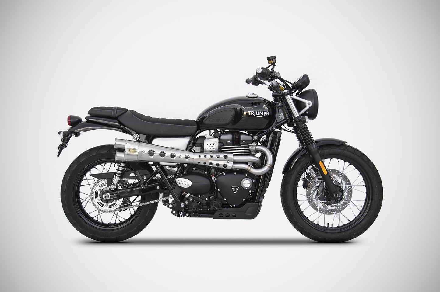 ZARD Limited Edition HIGH MOUNT Exhaust for Triumph Street Scrambler
