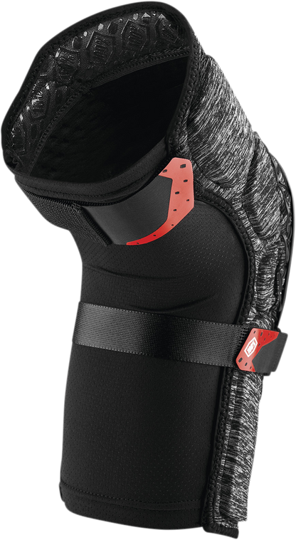 100% Surpass Knee Guards - Heather Gray/Black - XL 70009-00008