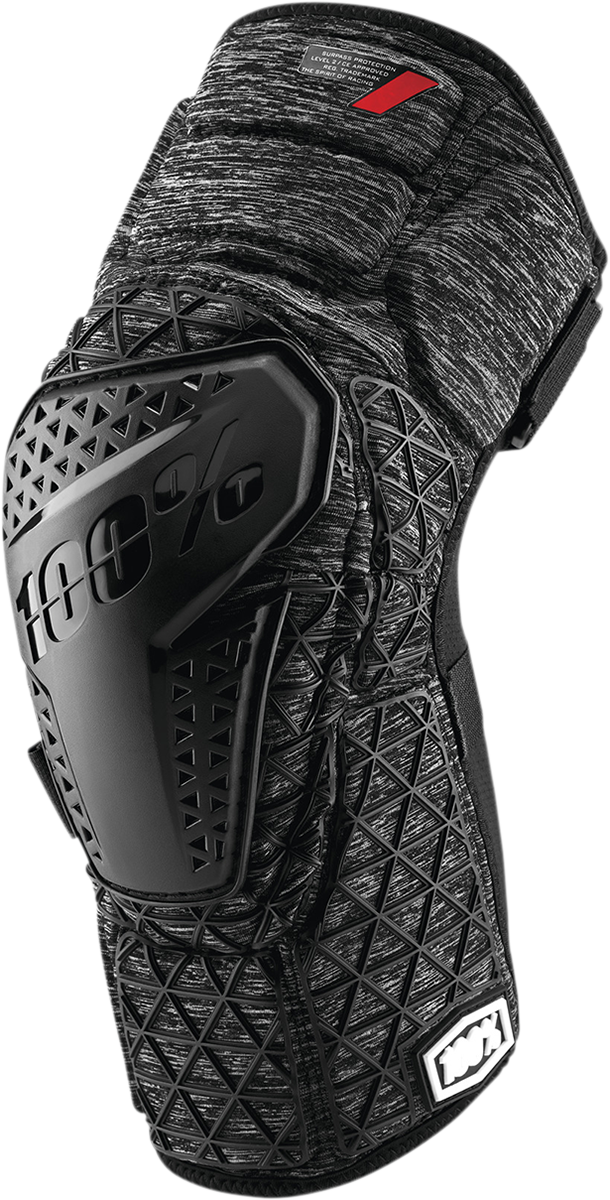 100% Surpass Knee Guards - Heather Gray/Black - Medium 70009-00006
