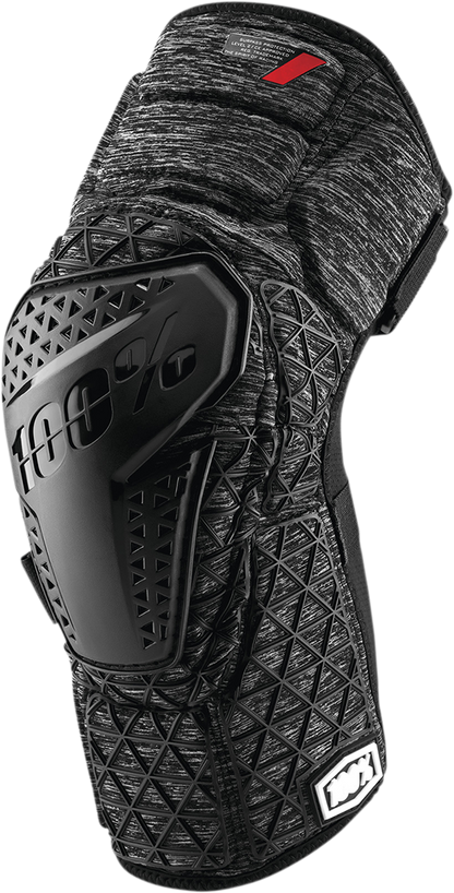 100% Surpass Knee Guards - Heather Gray/Black - Medium 70009-00006