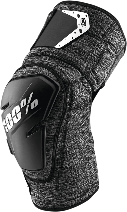 100% Fortis Knee Guards - Heather Gray/Black - S/M 70007-00003