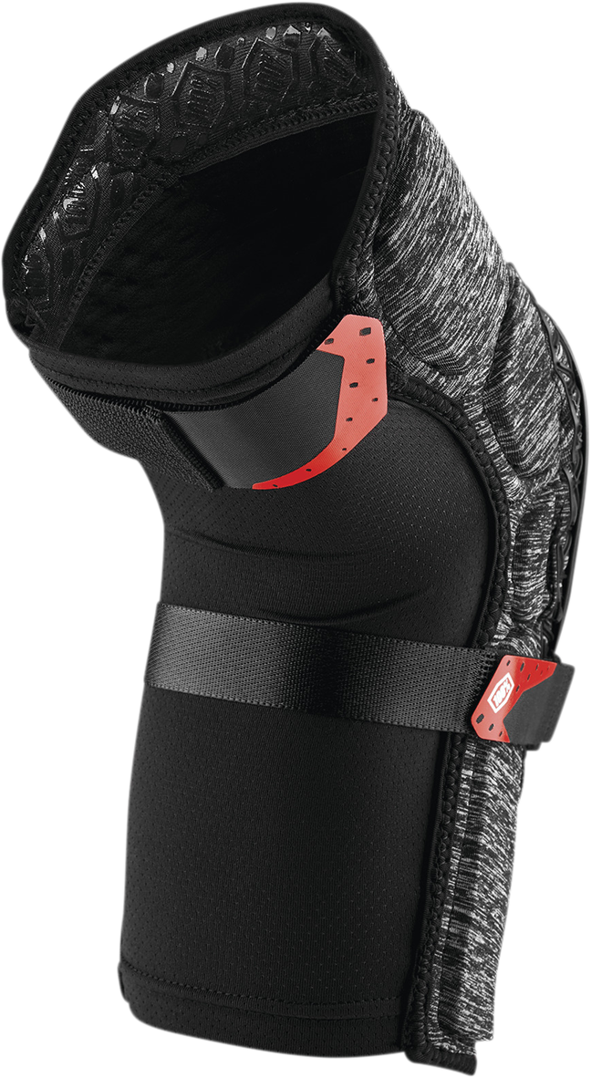 100% Surpass Knee Guards - Heather Gray/Black - Small 70009-00005