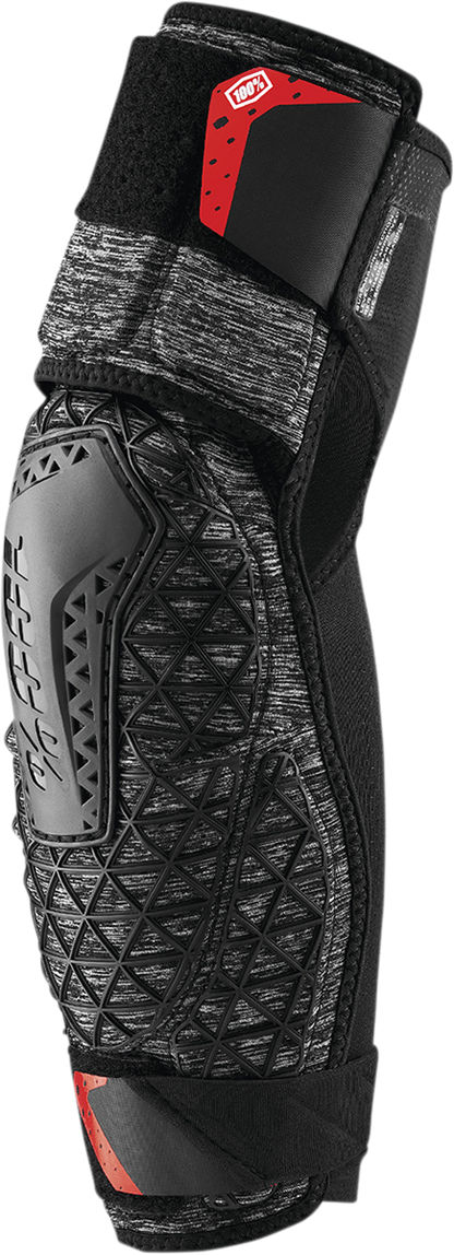 100% Surpass Elbow Guards - Heather Gray/Black - Small 70008-00005