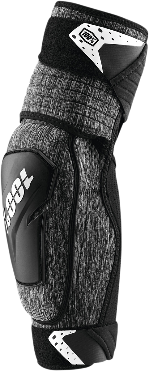 100% Fortis Elbow Guards - Heather Gray/Black - S/M 70006-00003