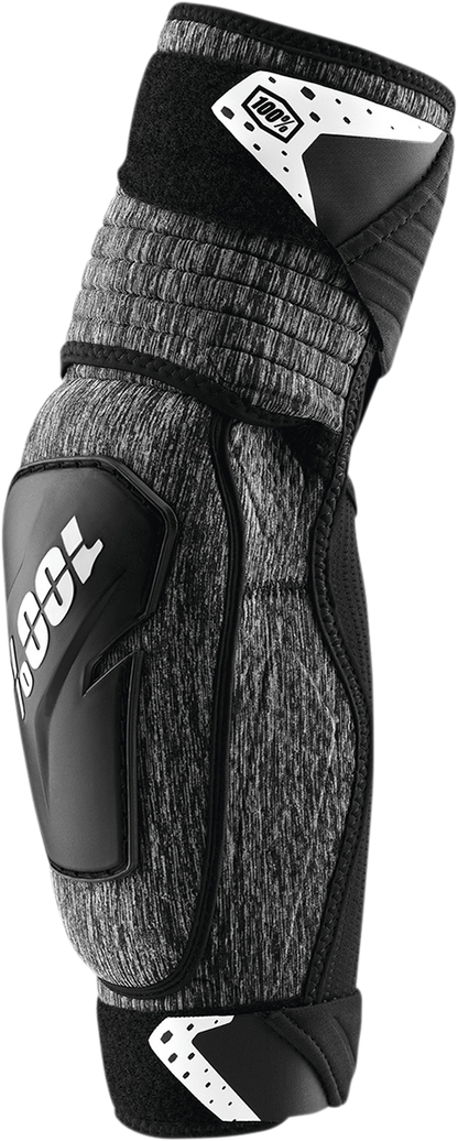 100% Fortis Elbow Guards - Heather Gray/Black - S/M 70006-00003