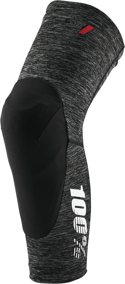 100% Teratec Knee Guards - Heather Gray/Black - Small 70003-00005