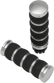ARLEN NESS Fusion Ring Leader Grips - Cable - Chrome 07-312