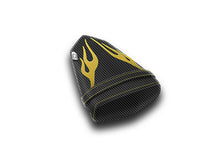 LUIMOTO (Flame Edition) Passenger Seat Covers for the YAMAHA YZF-R6 (06-07)