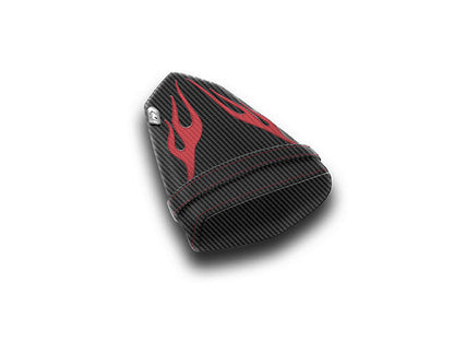 LUIMOTO (Flame Edition) Passenger Seat Covers for the YAMAHA YZF-R6 (06-07)